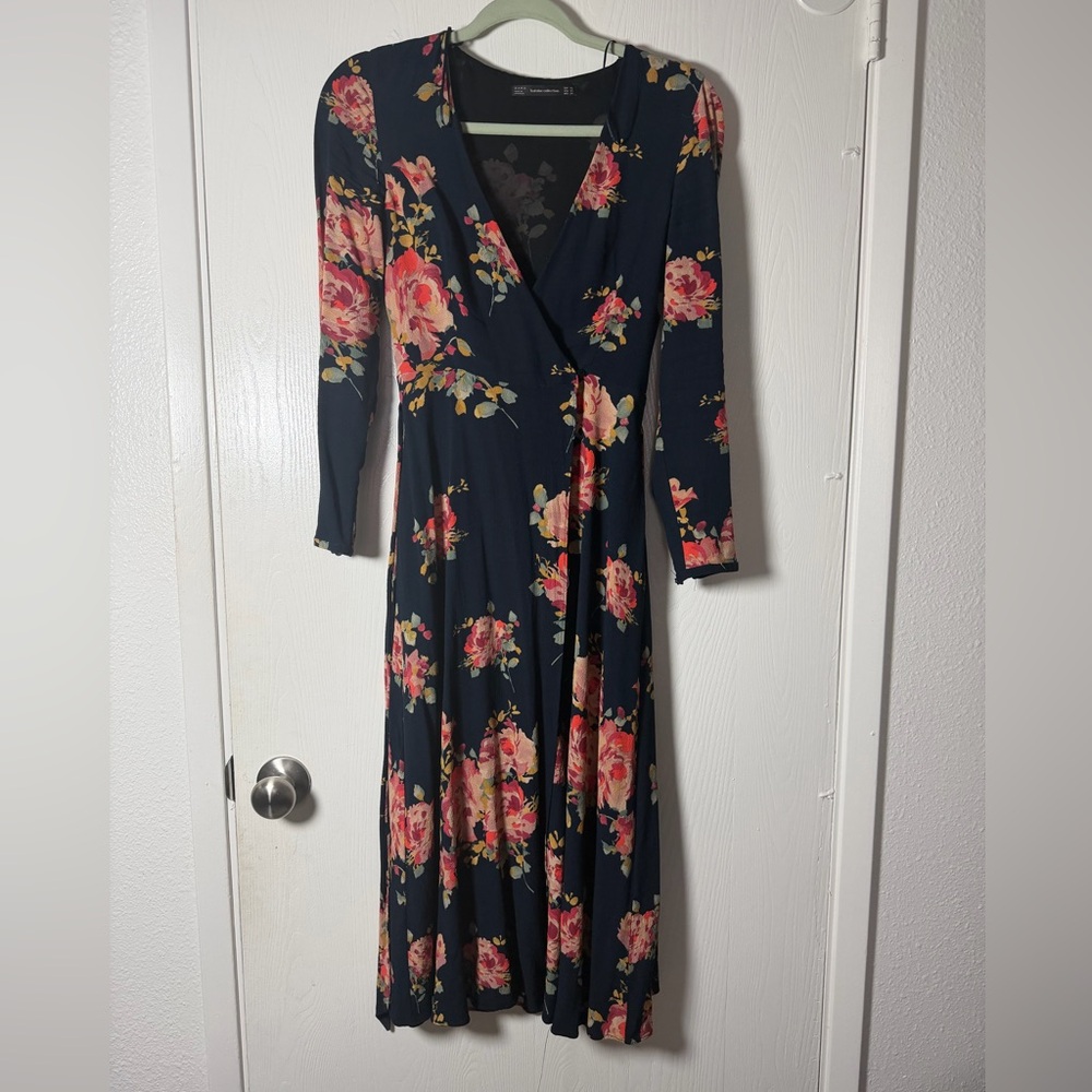 Zara - Floral Wrap Maxi Dress